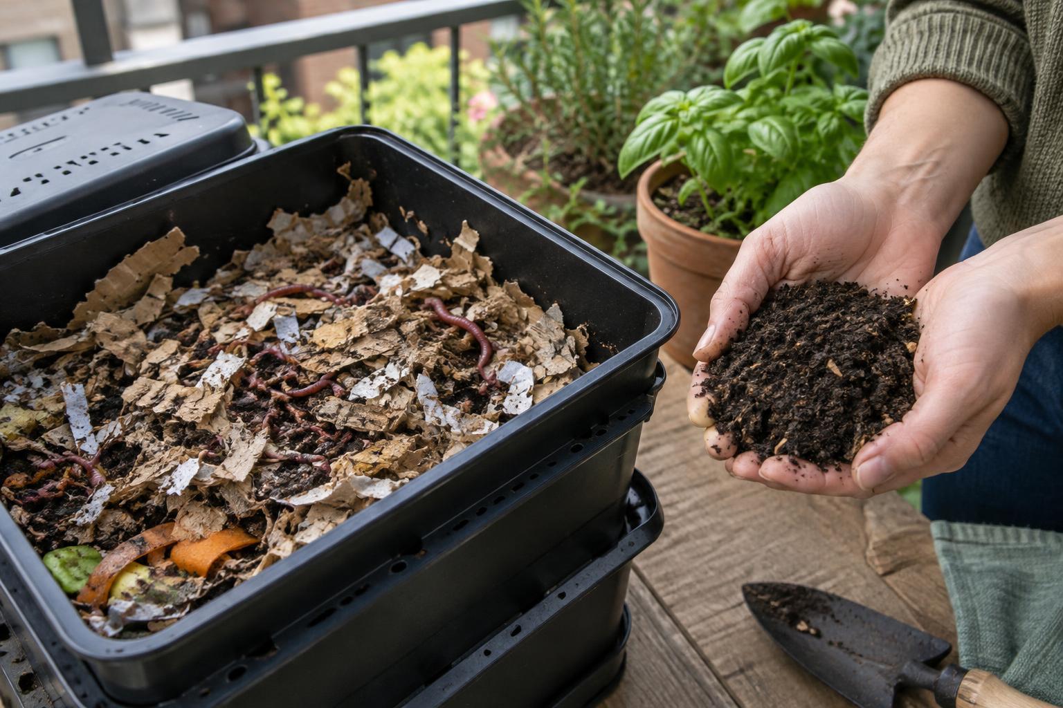 Vermicomposting in Small Spaces: Bedding, Feeding, and Harvesting Castings