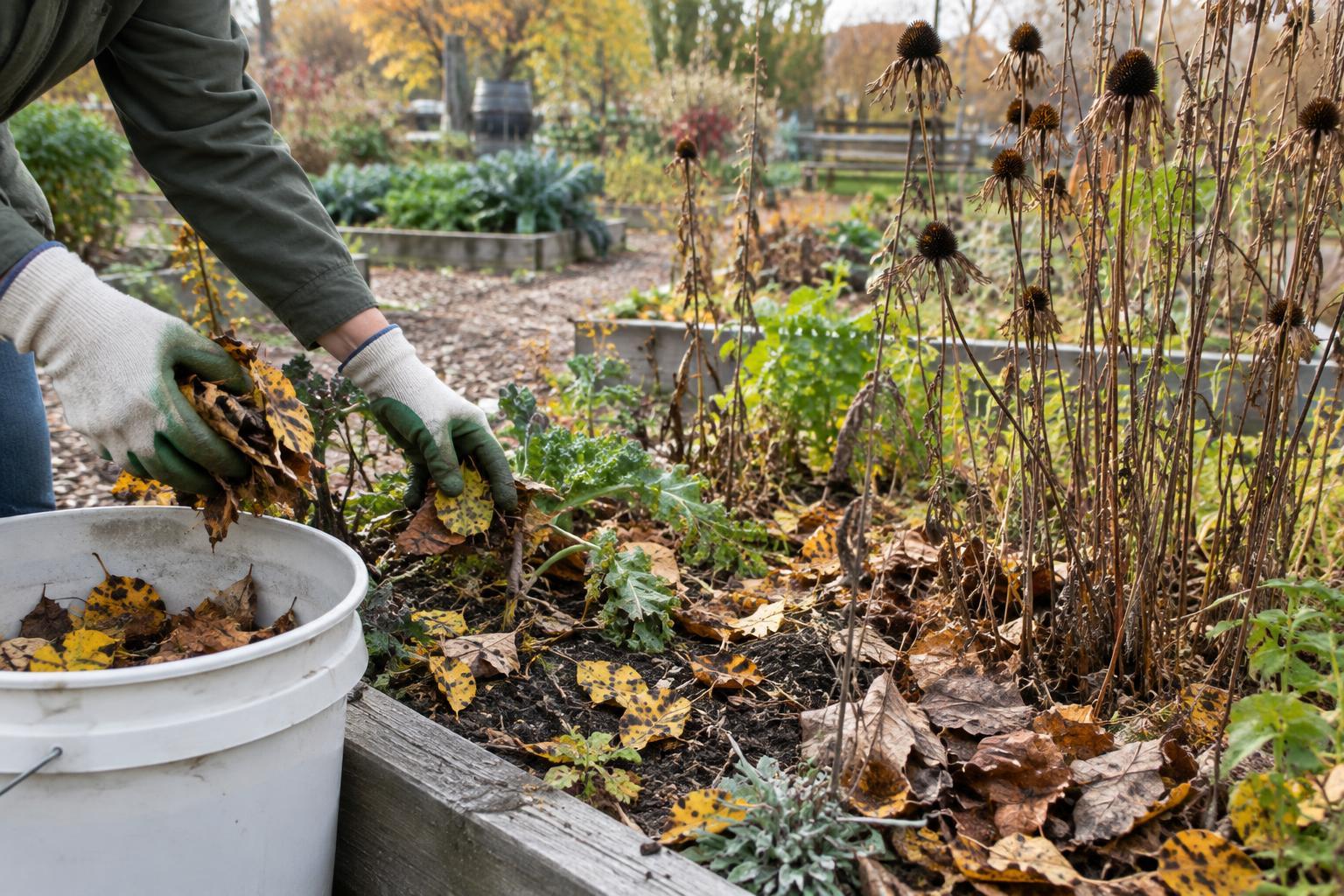 Fall Garden Cleanup: Balancing Disease Prevention with Wildlife Habitat